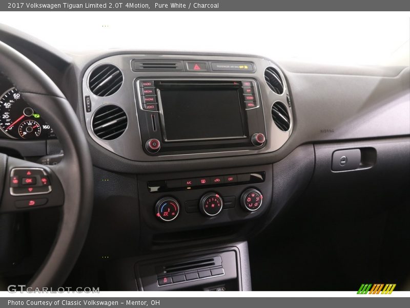 Pure White / Charcoal 2017 Volkswagen Tiguan Limited 2.0T 4Motion