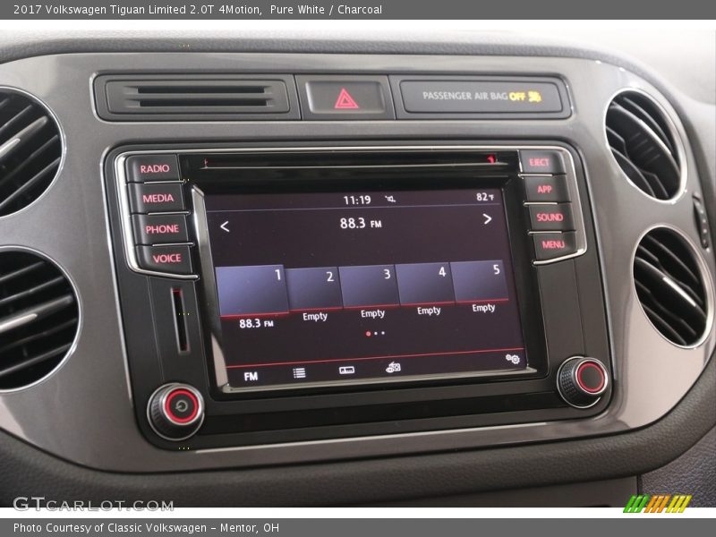 Pure White / Charcoal 2017 Volkswagen Tiguan Limited 2.0T 4Motion