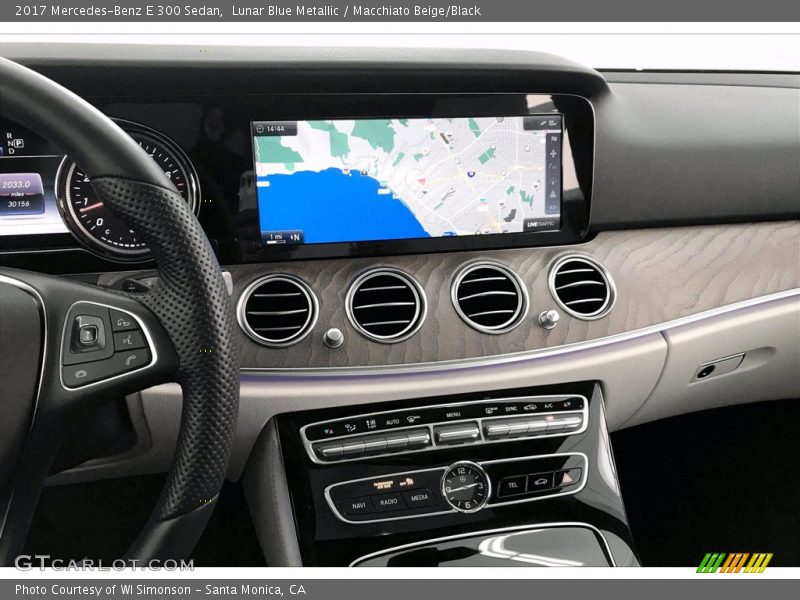 Lunar Blue Metallic / Macchiato Beige/Black 2017 Mercedes-Benz E 300 Sedan