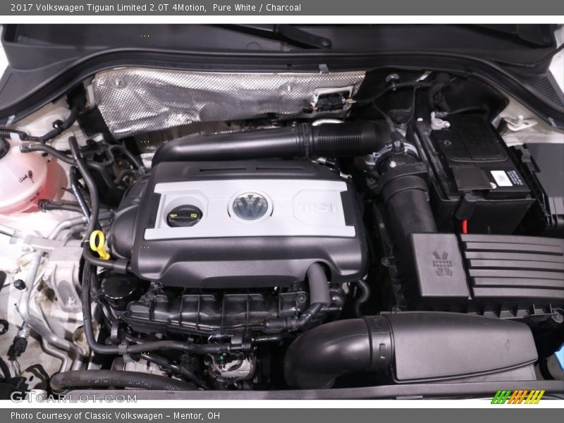 Pure White / Charcoal 2017 Volkswagen Tiguan Limited 2.0T 4Motion