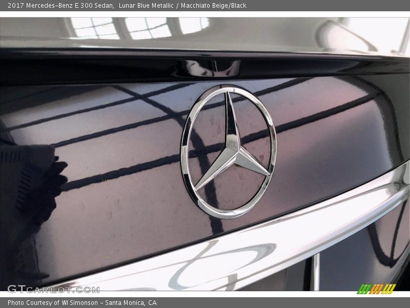 Lunar Blue Metallic / Macchiato Beige/Black 2017 Mercedes-Benz E 300 Sedan