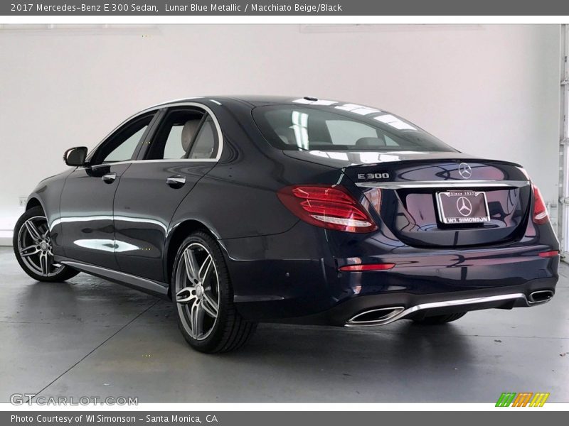 Lunar Blue Metallic / Macchiato Beige/Black 2017 Mercedes-Benz E 300 Sedan