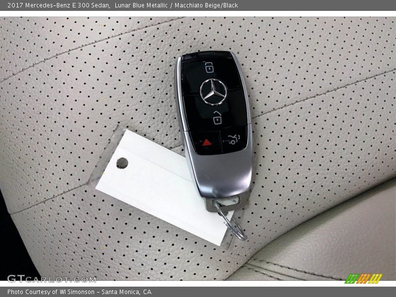 Lunar Blue Metallic / Macchiato Beige/Black 2017 Mercedes-Benz E 300 Sedan