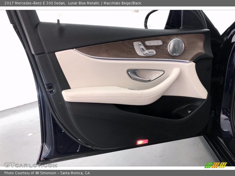 Lunar Blue Metallic / Macchiato Beige/Black 2017 Mercedes-Benz E 300 Sedan