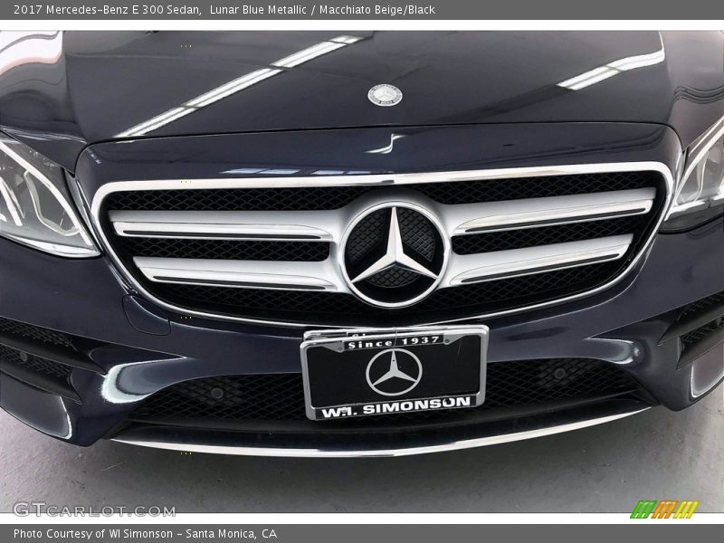 Lunar Blue Metallic / Macchiato Beige/Black 2017 Mercedes-Benz E 300 Sedan
