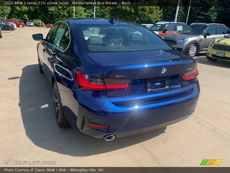 Mediterranean Blue Metallic / Black 2020 BMW 3 Series 330i xDrive Sedan