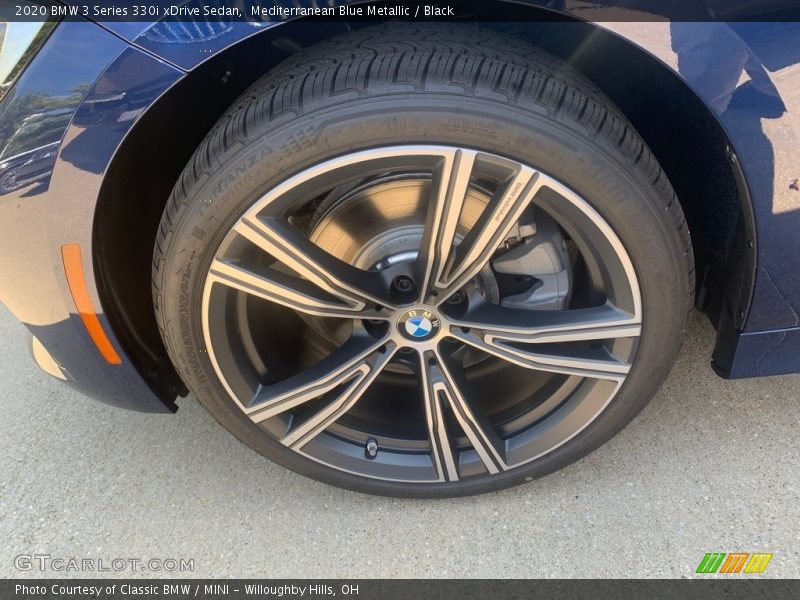 Mediterranean Blue Metallic / Black 2020 BMW 3 Series 330i xDrive Sedan