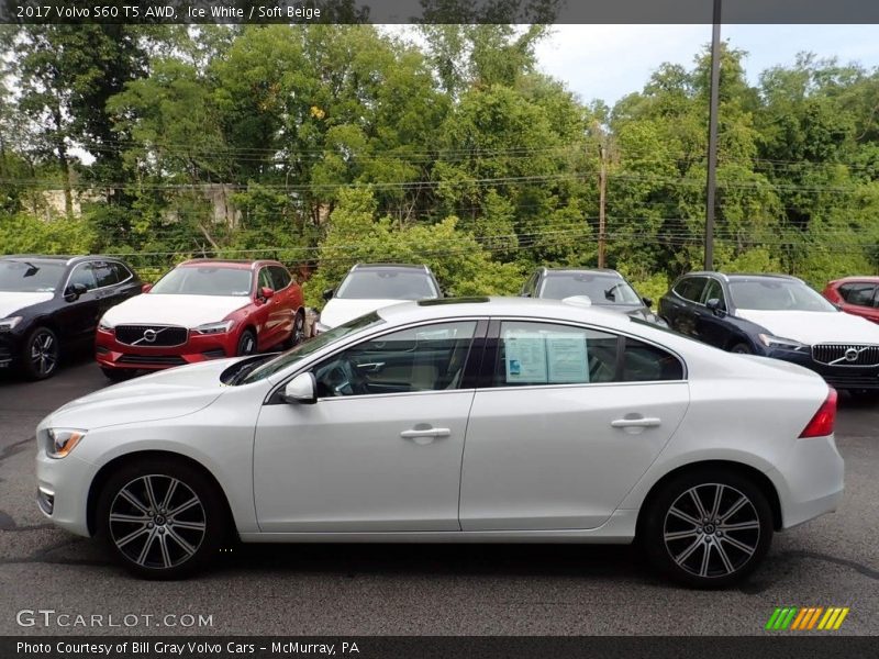 Ice White / Soft Beige 2017 Volvo S60 T5 AWD