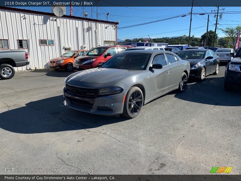 Destroyer Gray / Black 2018 Dodge Charger SXT