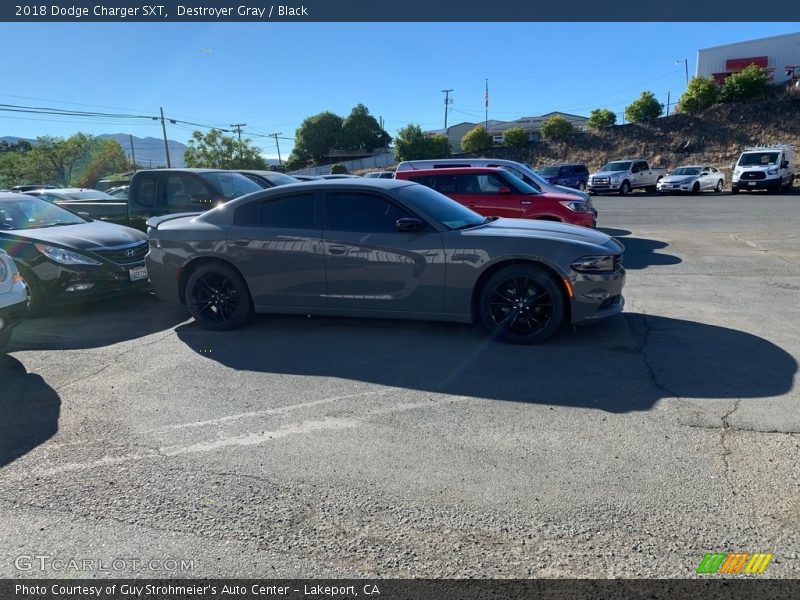 Destroyer Gray / Black 2018 Dodge Charger SXT