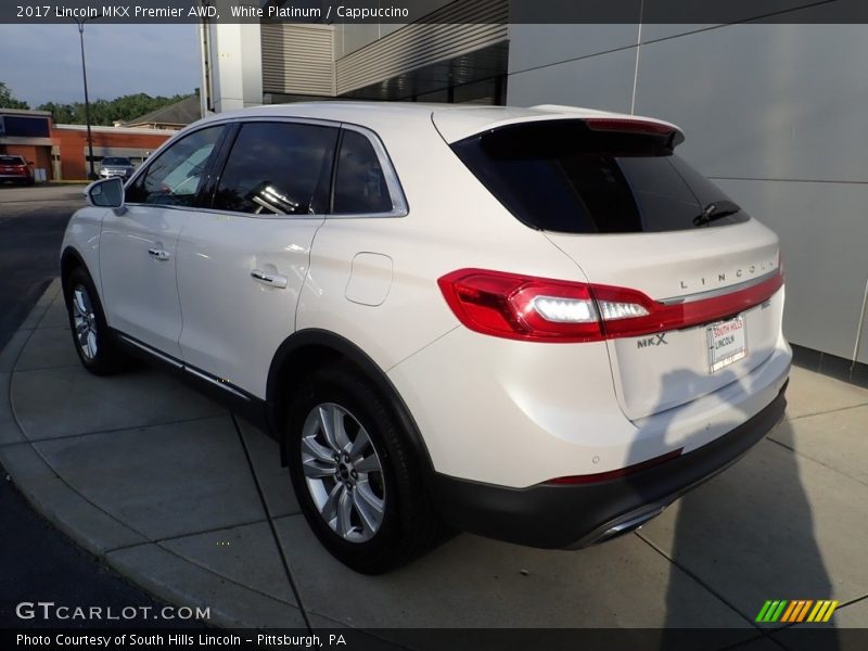 White Platinum / Cappuccino 2017 Lincoln MKX Premier AWD