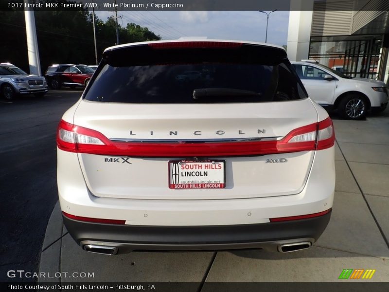 White Platinum / Cappuccino 2017 Lincoln MKX Premier AWD