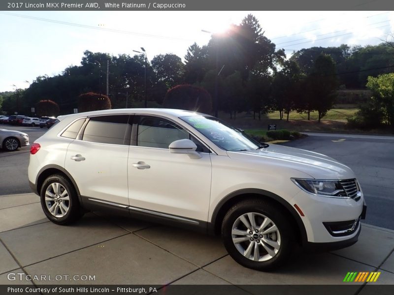 White Platinum / Cappuccino 2017 Lincoln MKX Premier AWD