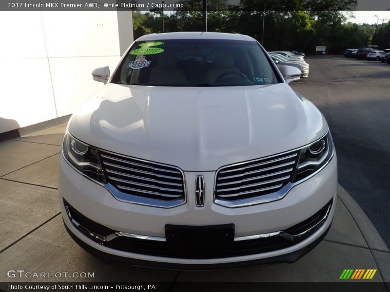 White Platinum / Cappuccino 2017 Lincoln MKX Premier AWD