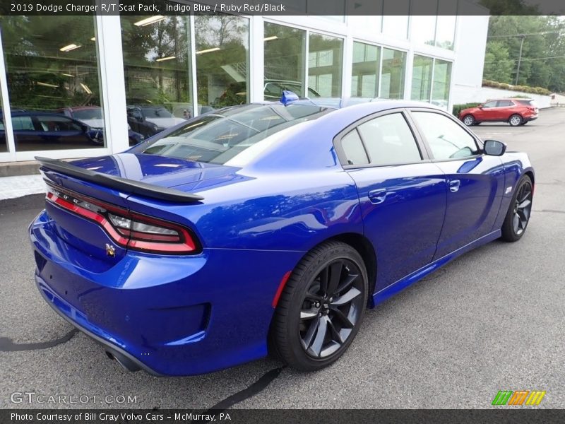 Indigo Blue / Ruby Red/Black 2019 Dodge Charger R/T Scat Pack
