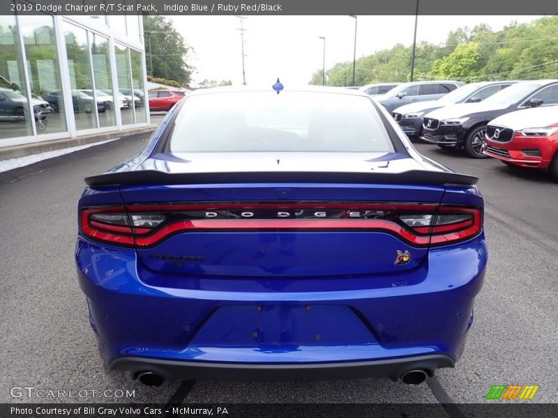 Indigo Blue / Ruby Red/Black 2019 Dodge Charger R/T Scat Pack