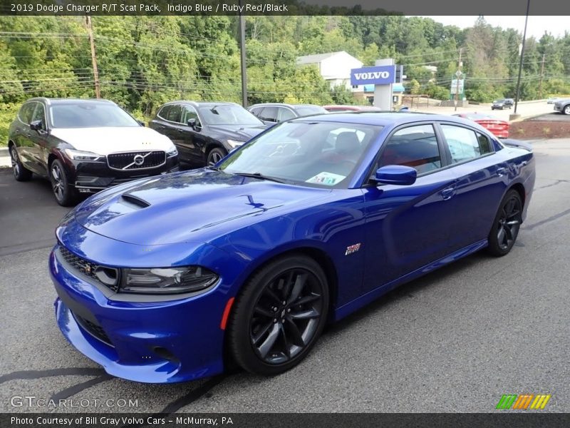 Indigo Blue / Ruby Red/Black 2019 Dodge Charger R/T Scat Pack