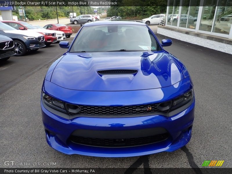 Indigo Blue / Ruby Red/Black 2019 Dodge Charger R/T Scat Pack