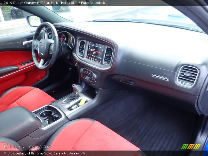 Indigo Blue / Ruby Red/Black 2019 Dodge Charger R/T Scat Pack