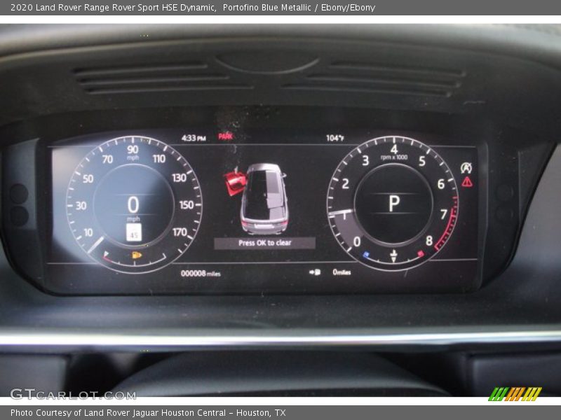 Portofino Blue Metallic / Ebony/Ebony 2020 Land Rover Range Rover Sport HSE Dynamic