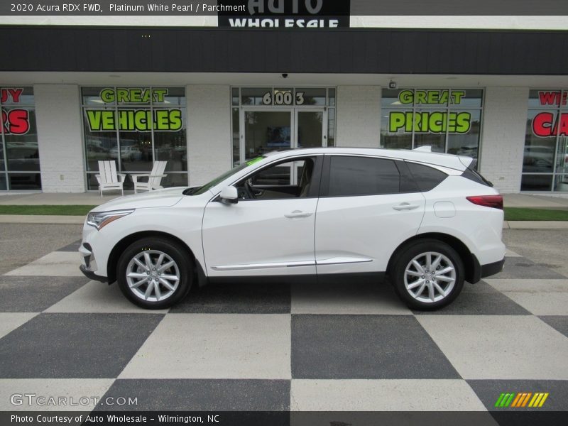 Platinum White Pearl / Parchment 2020 Acura RDX FWD