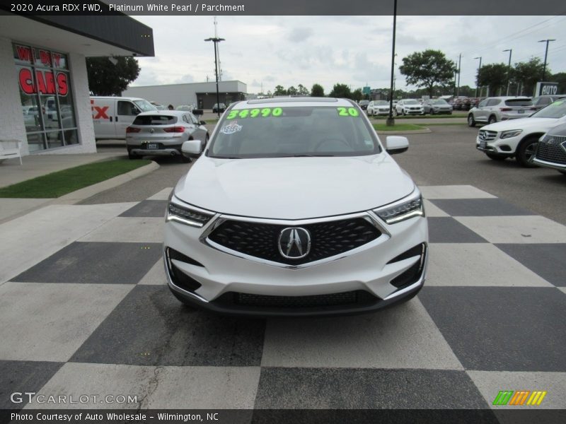 Platinum White Pearl / Parchment 2020 Acura RDX FWD
