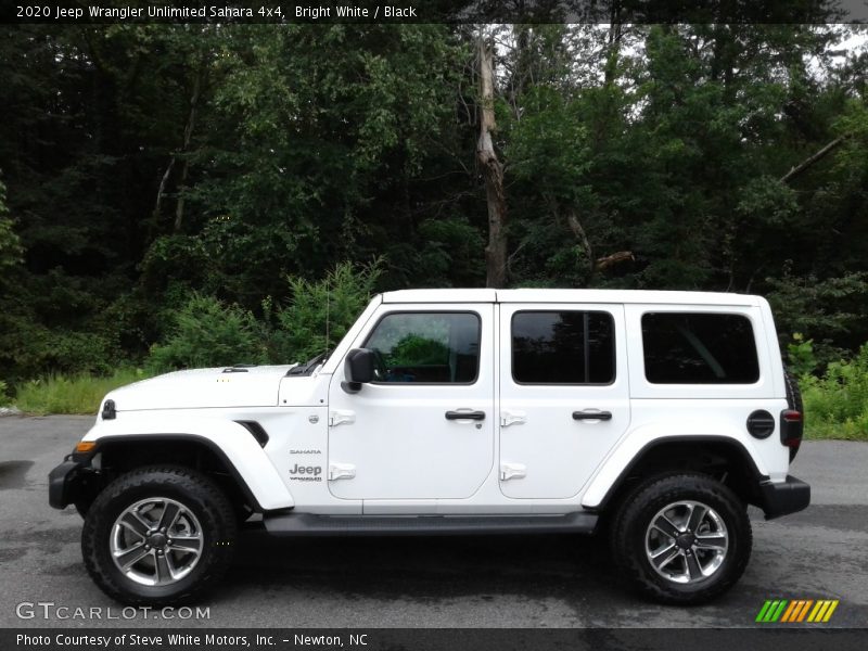 Bright White / Black 2020 Jeep Wrangler Unlimited Sahara 4x4
