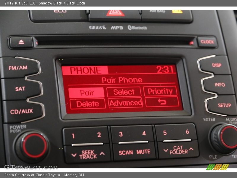 Shadow Black / Black Cloth 2012 Kia Soul 1.6