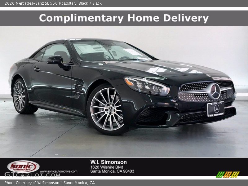 Black / Black 2020 Mercedes-Benz SL 550 Roadster