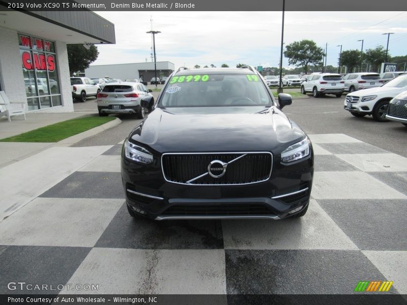 Denim Blue Metallic / Blonde 2019 Volvo XC90 T5 Momentum