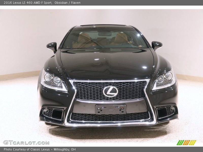 Obsidian / Flaxen 2016 Lexus LS 460 AWD F Sport