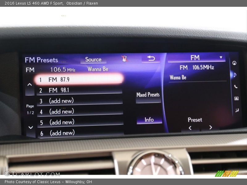 Audio System of 2016 LS 460 AWD F Sport
