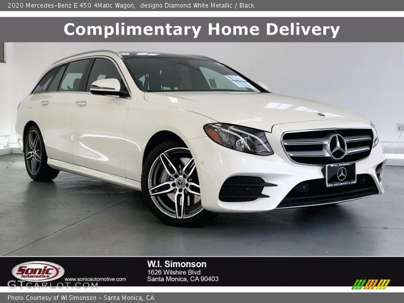 designo Diamond White Metallic / Black 2020 Mercedes-Benz E 450 4Matic Wagon