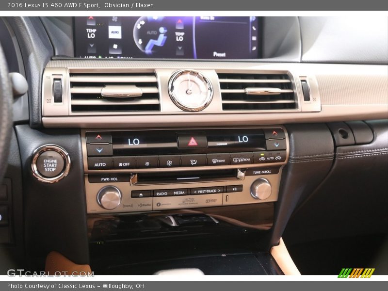 Controls of 2016 LS 460 AWD F Sport