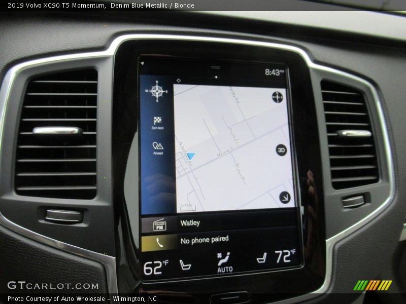 Denim Blue Metallic / Blonde 2019 Volvo XC90 T5 Momentum