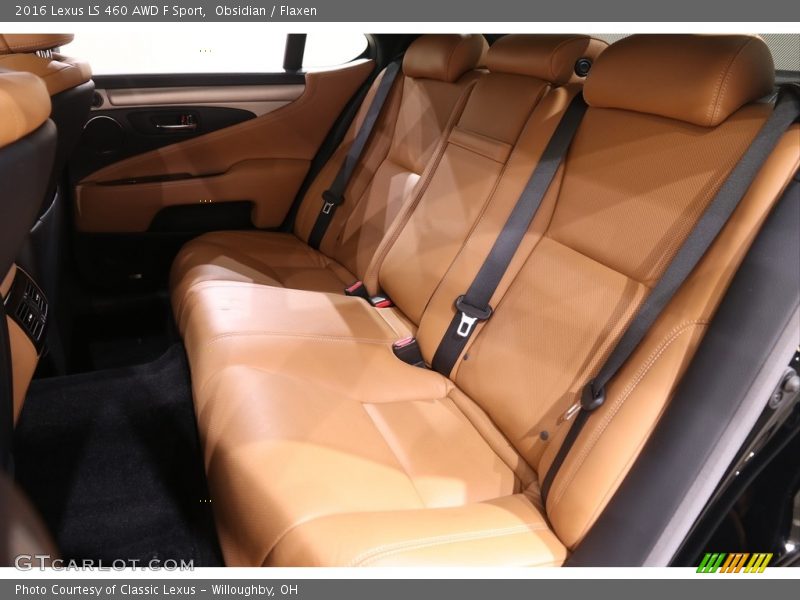 Rear Seat of 2016 LS 460 AWD F Sport