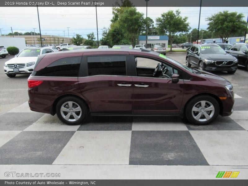 Deep Scarlet Pearl / Beige 2019 Honda Odyssey EX-L
