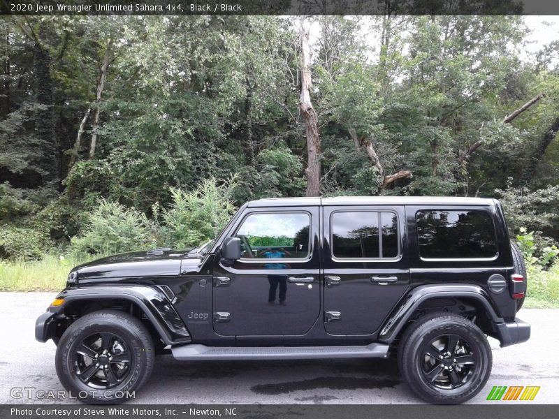 Black / Black 2020 Jeep Wrangler Unlimited Sahara 4x4