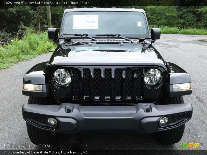 Black / Black 2020 Jeep Wrangler Unlimited Sahara 4x4