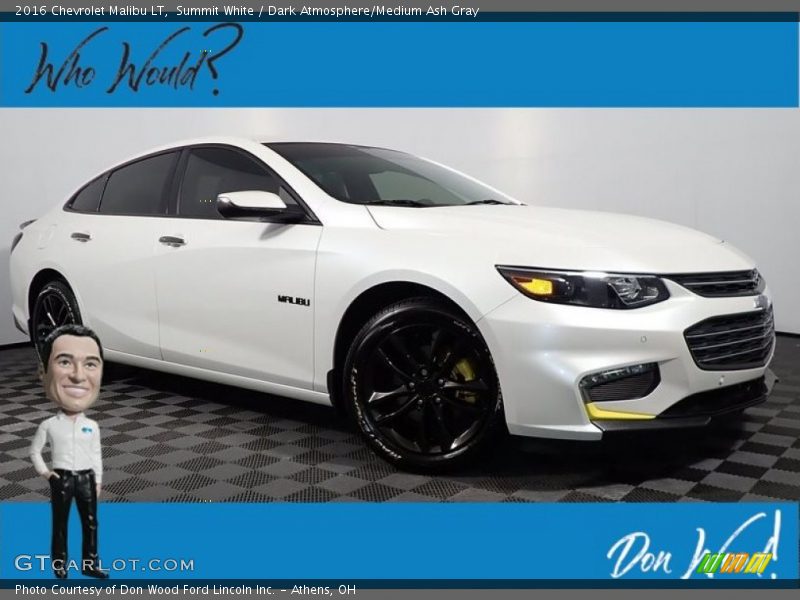 Summit White / Dark Atmosphere/Medium Ash Gray 2016 Chevrolet Malibu LT