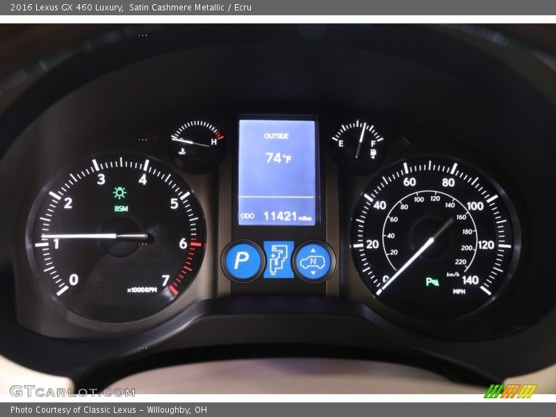  2016 GX 460 Luxury 460 Luxury Gauges
