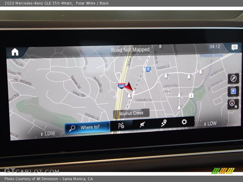 Navigation of 2020 GLE 350 4Matic