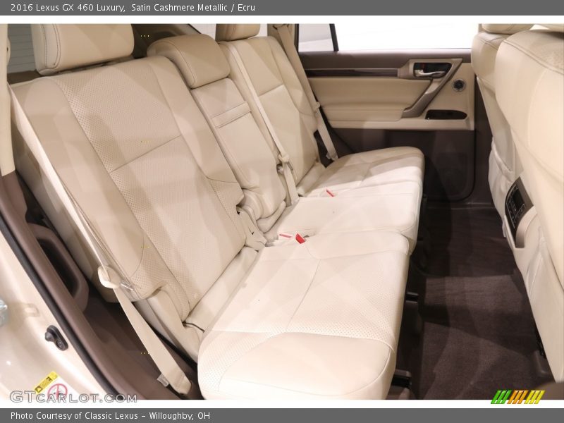 Rear Seat of 2016 GX 460 Luxury