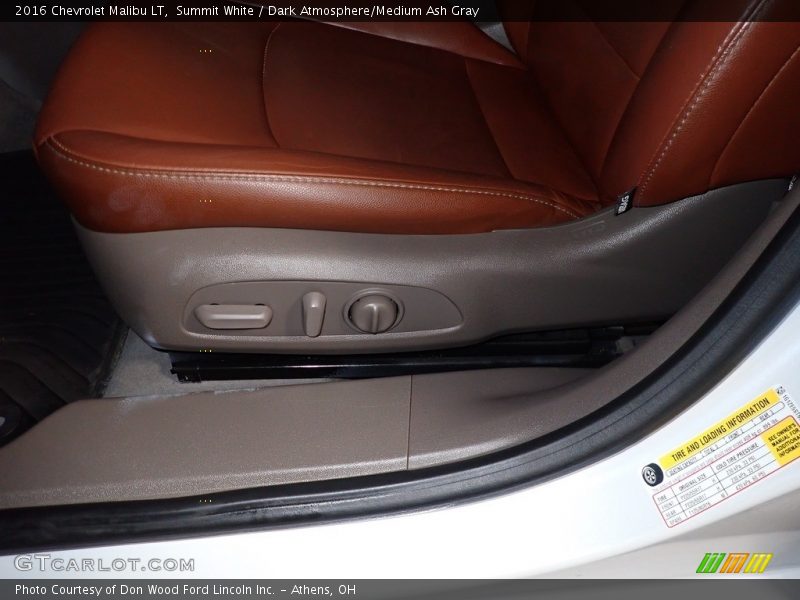 Summit White / Dark Atmosphere/Medium Ash Gray 2016 Chevrolet Malibu LT
