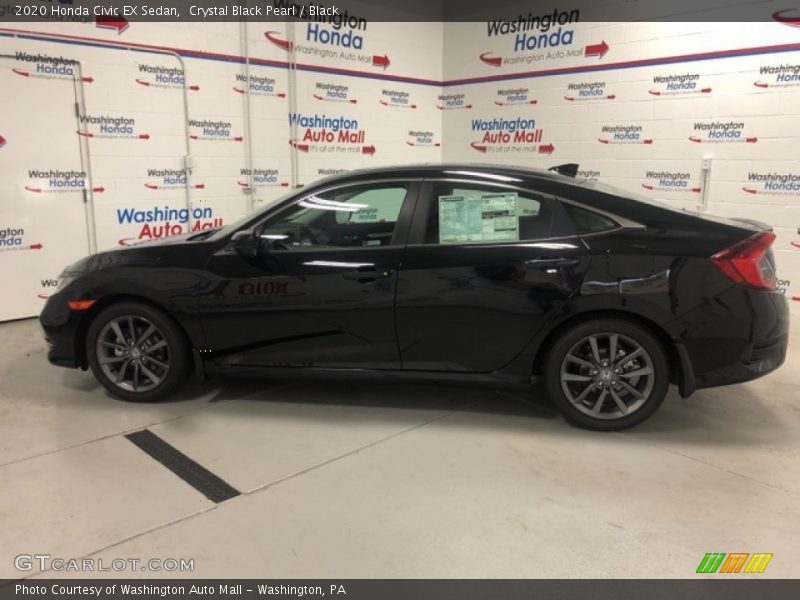 Crystal Black Pearl / Black 2020 Honda Civic EX Sedan