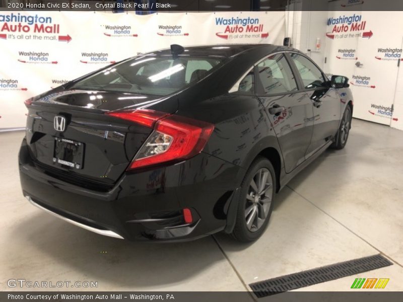 Crystal Black Pearl / Black 2020 Honda Civic EX Sedan