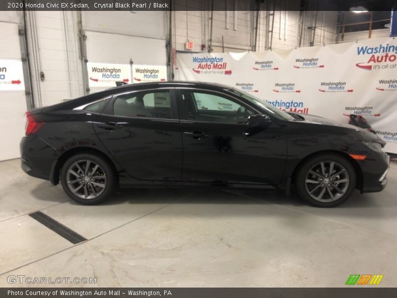 Crystal Black Pearl / Black 2020 Honda Civic EX Sedan
