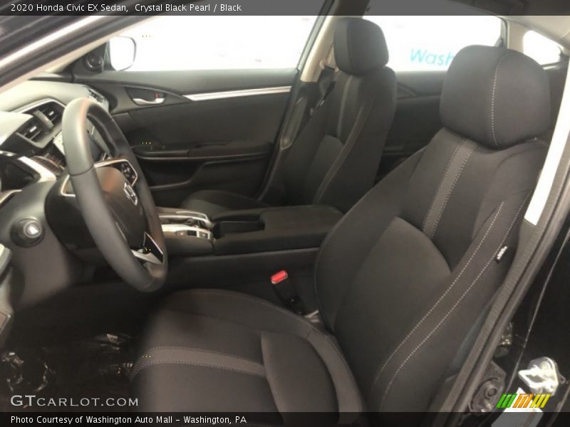 Crystal Black Pearl / Black 2020 Honda Civic EX Sedan
