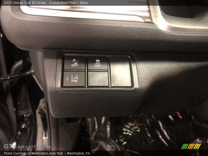 Crystal Black Pearl / Black 2020 Honda Civic EX Sedan