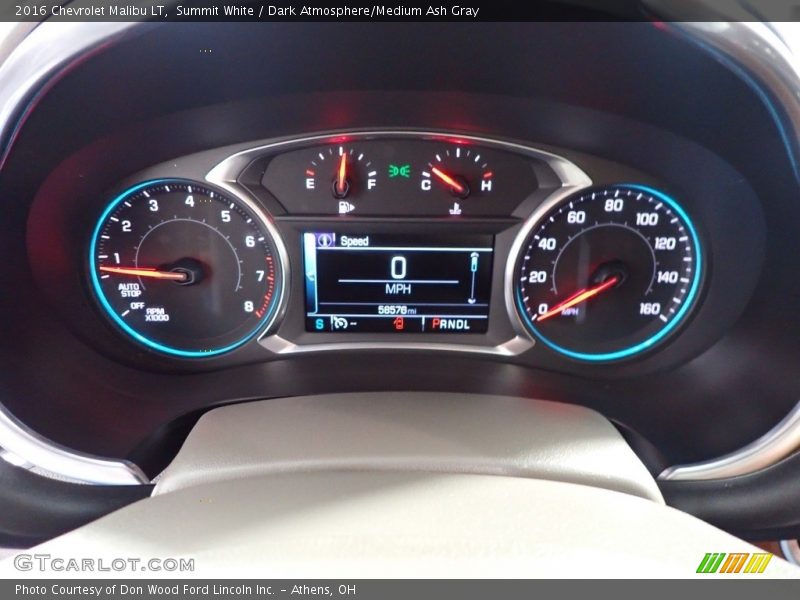 Summit White / Dark Atmosphere/Medium Ash Gray 2016 Chevrolet Malibu LT